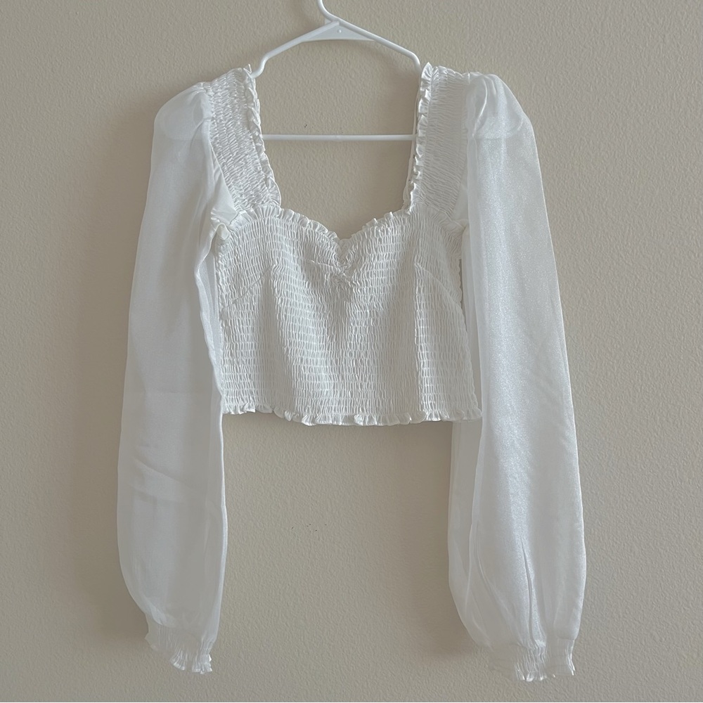 Puff Sleeve Crop Top | Cottagecore Top